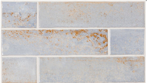 Copper Breeze Blue ceramic gloss 75x300x9mm TILEJOB