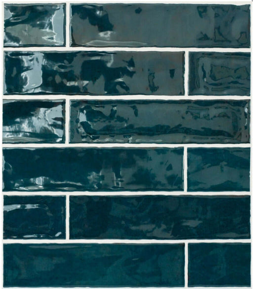 Retro Gloss Blue ceramic 75x30x8mm TILEJOB