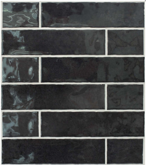 Retro Gloss Anthracite ceramic 75x30x8mm TILEJOB