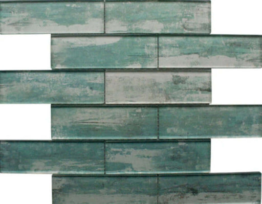 Driftwood Green Mosaic Wall 350x300x8mm TILEJOB