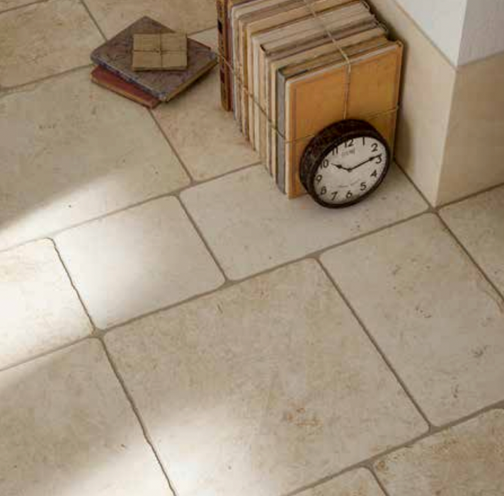 Tuscan Flagstones Ivory Porcelain Floor and Wall Tile 