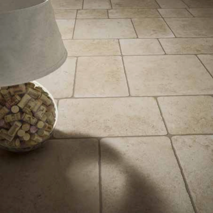 Tuscan Flagstones Ivory Porcelain Floor and Wall Tile