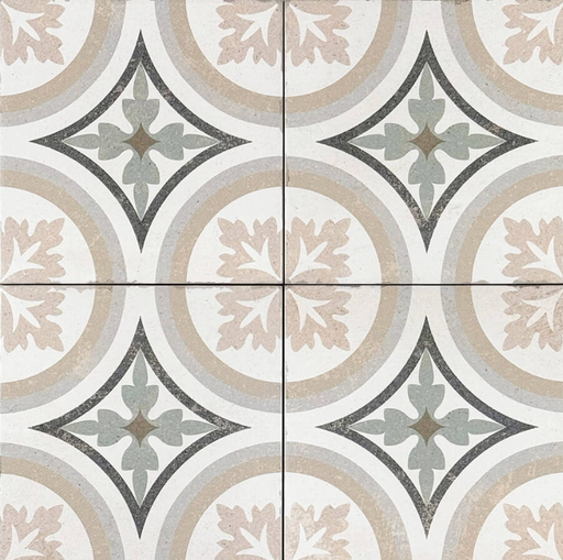 Verona Green Pattern matt porcelain 200x200x10mm