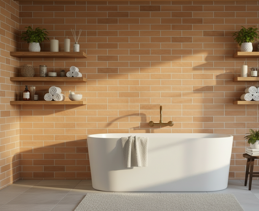 Monaco Brick honey matt porcelain 60x250x9mm