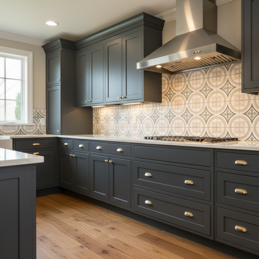 Verona Green Pattern matt porcelain 200x200x10mm