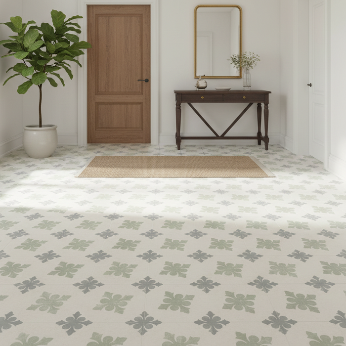 Mint blue matt porcelain 150x150x8.5mm