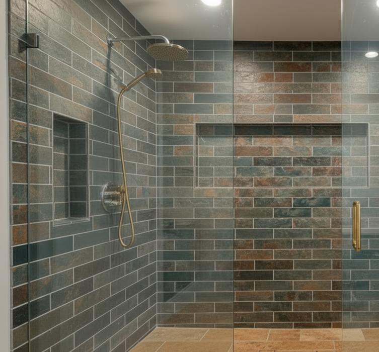 Dubrovnik Blue Matt Porcelain Tiles 62x235x9mm