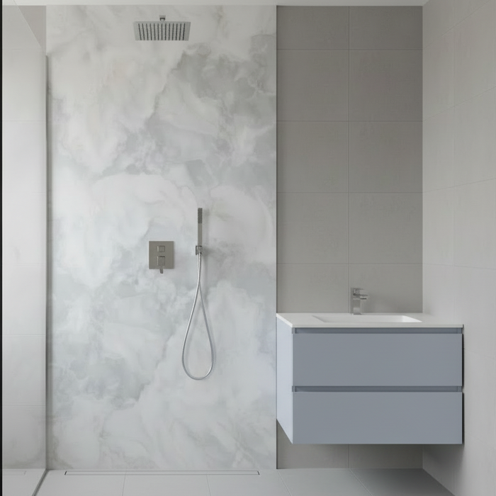 Onyx blue elegant tiles gloss 60x120cm