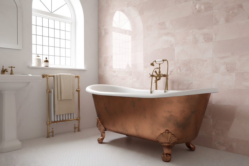 Onyx Pink Elegant Gloss Tiles 60x120cm