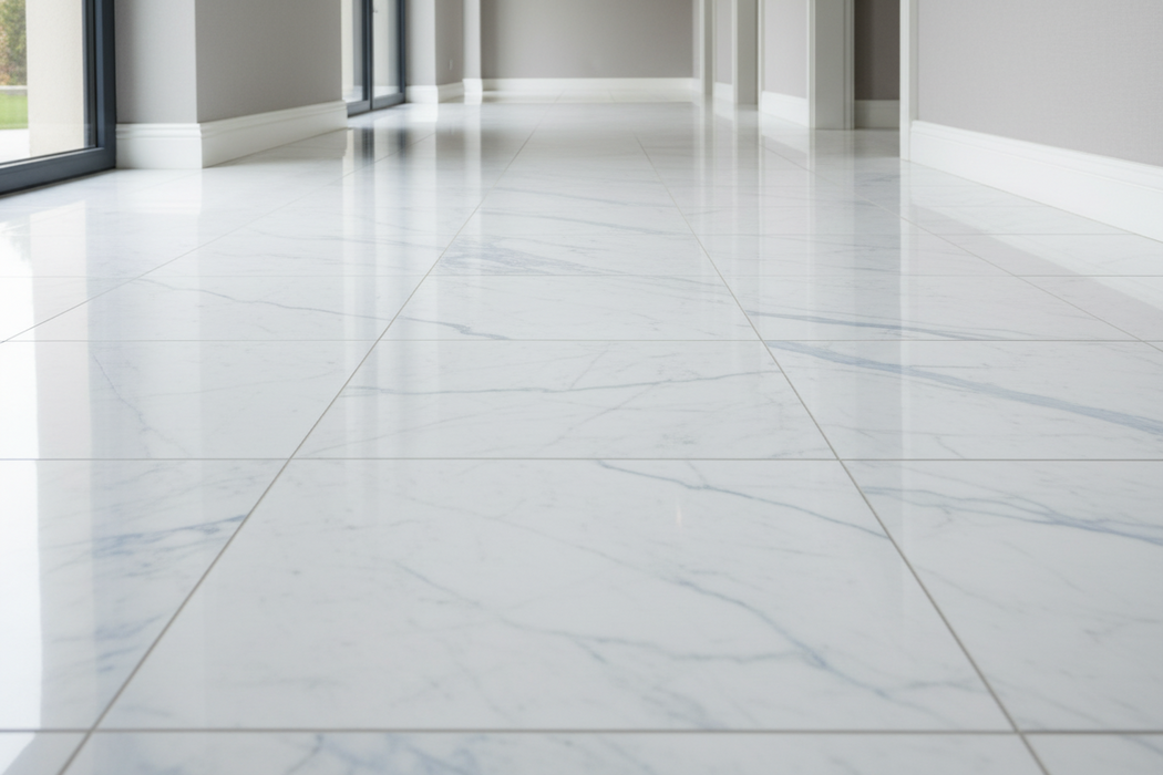 Marmi Carrara Blue Marble gloss porcelain tiles 