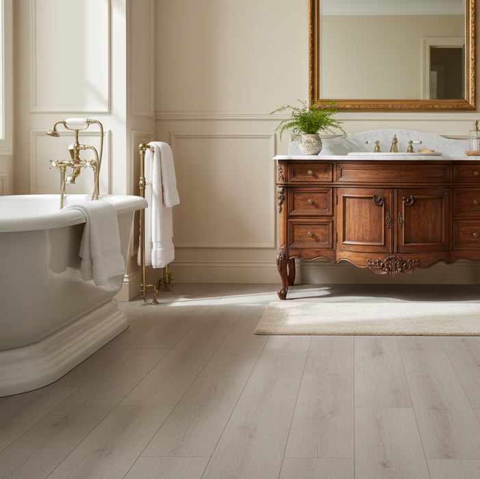 Willow Harbor Grey Oak Elite Engineered Wood Flooring HDF Long Length 20X185cm