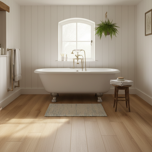 Fresh Oak Elite Engineered Wood Flooring HDF Long Length 20X185cm