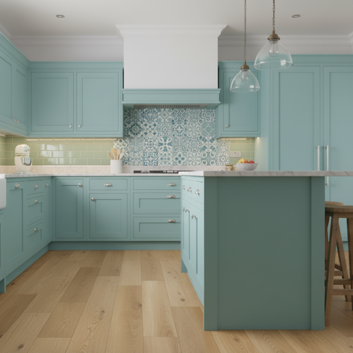 Fresh Oak Elite Engineered Wood Flooring HDF Long Length 20X185cm