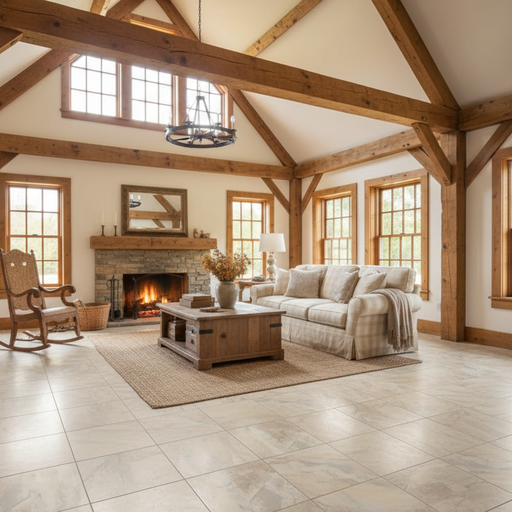 Keystone Beige Slate Effect Matt Porcelain Floor Tile 600x400mm