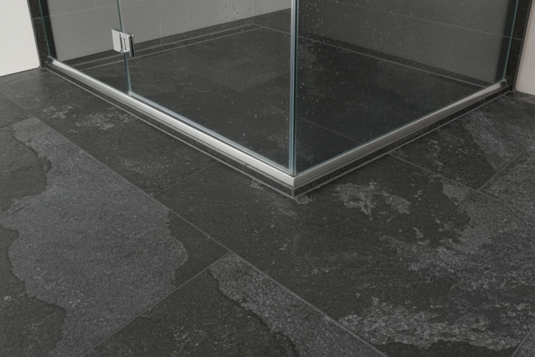 Burbank Black Slate Stone Effect Porcelain Wall and Floor Tiles 600x400mm