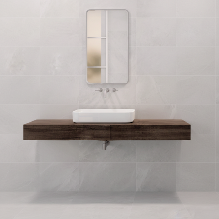 Eco slate white porcelain tiles