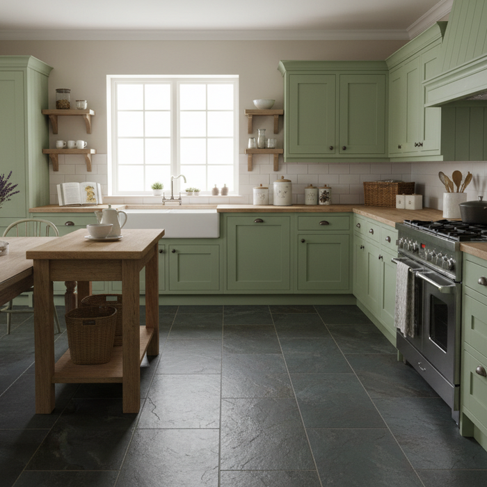 Burbank Storm Blue Grey Stone Effect Porcelain Wall and Floor Tiles 600x400mm