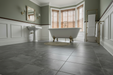 Burbank Storm Grey Stone Effect Porcelain Wall and Floor Tiles 600x400mm