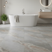 Burbank Storm Light Grey Stone Effect Porcelain Wall and Floor Tiles 600x400mm