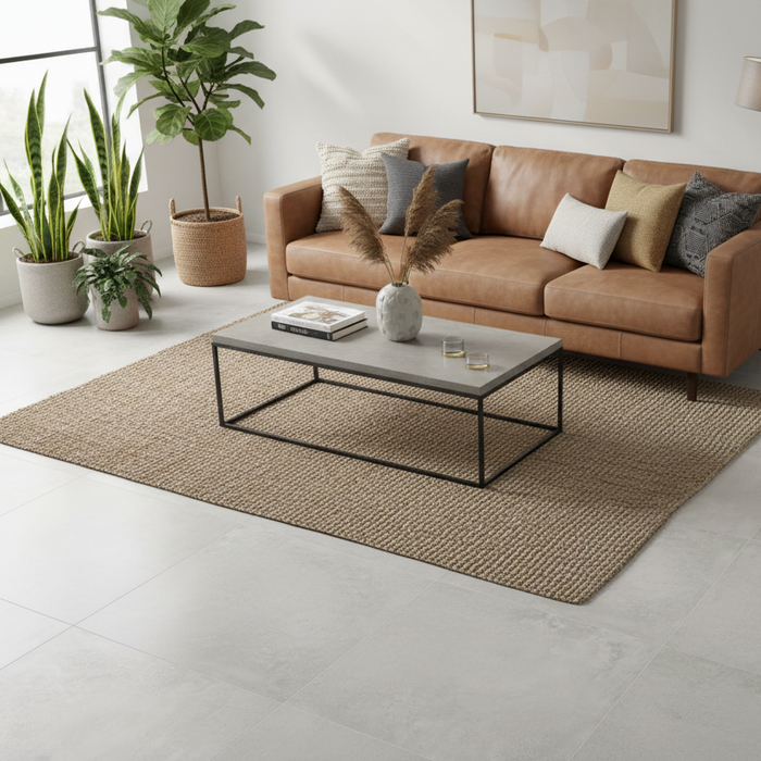 Forum White Matt Porcelain Tiles 100x100cm