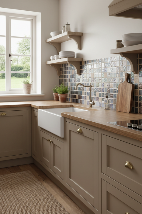 Lustre Brown Mosaic Wall 300x300x8mm