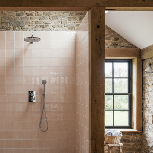 Zellige Dusty Pink Wall tiles 13x13cm