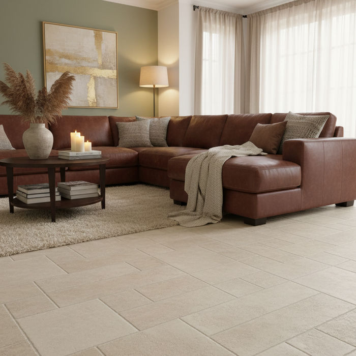 Pietre Lime Beige Modular Porcelain Floor Tiles