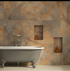 Carat Gold Gloss onyx bathroom porcelain tiles  60x120cm