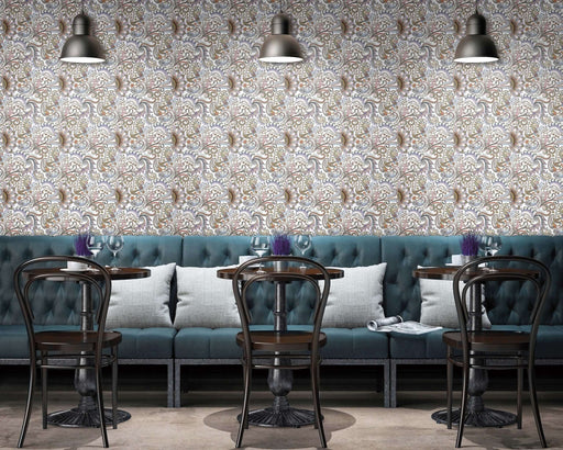 Sidney spring light blue pattern tiles cut sample TILEJOB.CO.UK