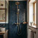 Storm Blue Zellige style tiles Wall Tiles 32x62.5cm