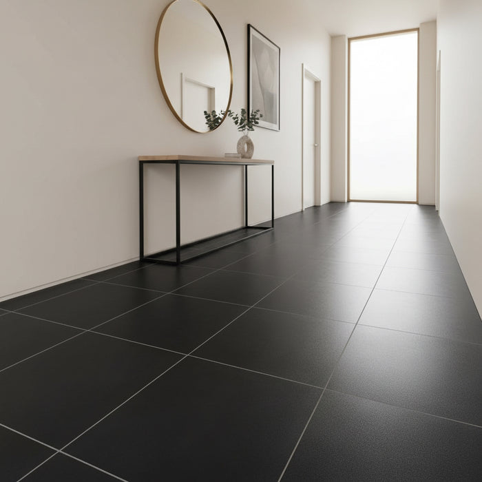 Sugar Black Glazed Porcelain Tile 60x60