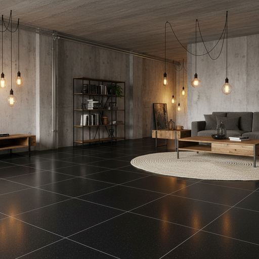 Sugar Black Glazed Porcelain Tiles 60x60 and 30x60cm