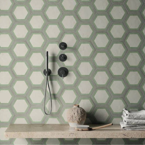 Vive Honey Green Hexagon tiles 216x250mm All tiles TILEJOB