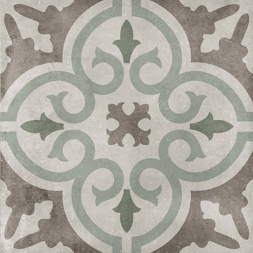 Romano waves green matt porcelain tiles 210.6x210.6x9mm All tiles TILEJOB