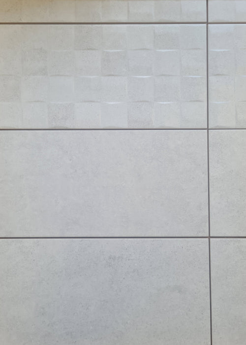 Terrastone White Textured Matt Wall Tile 25x50cm