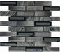 Textile Grey Chenille Brick mosaic tiles 300mm x 300mm All tiles TILEJOB