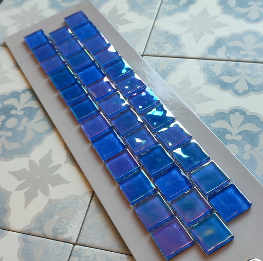 Voyage Neon Blue Mosaic 298mm x 298mm All tiles TILEJOB.CO.UK