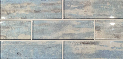 Driftwood Blue Mosaic Wall 350x300x8mm TILEJOB