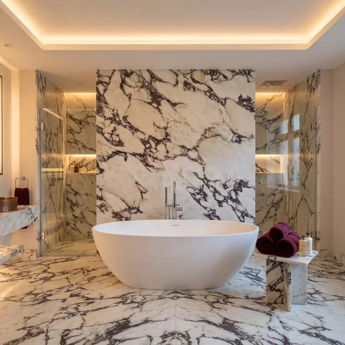 Calacatta Viola Novel Matte Porcelain Tiles
