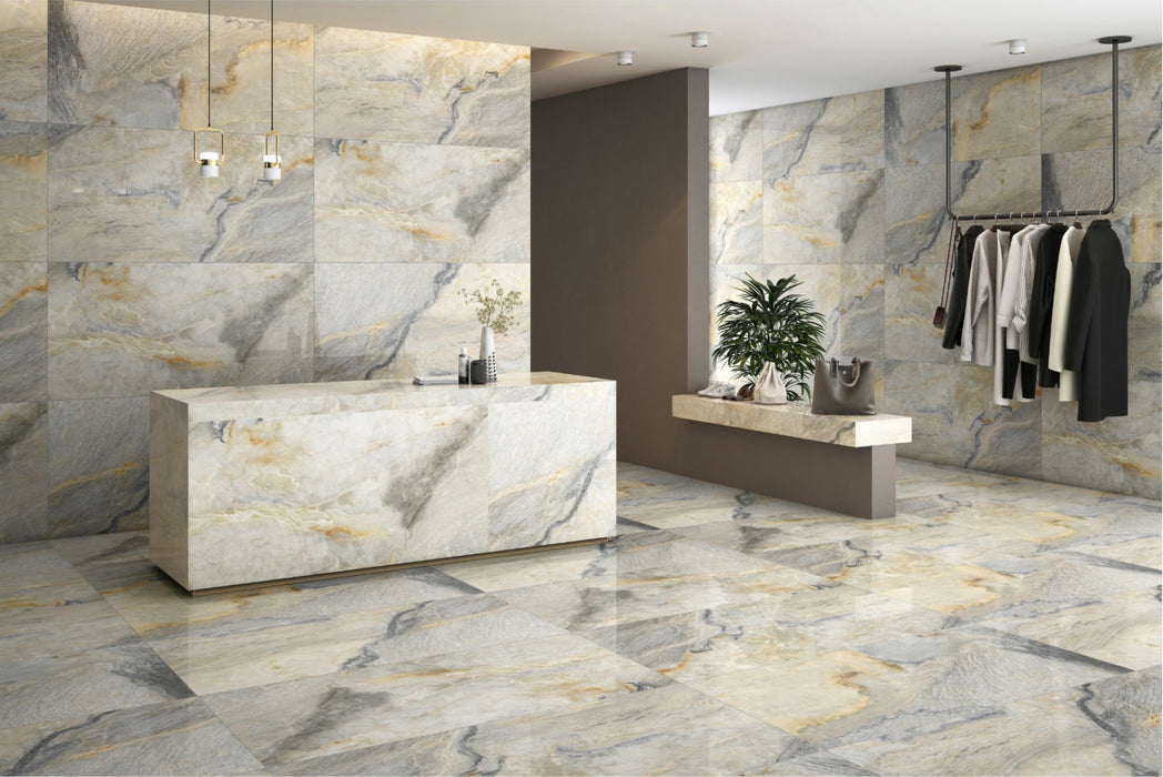 Alaska Gloss porcelain Tiles 60x120cm All tiles TILEJOB.CO.UK