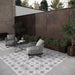 Concrete Parma Grey Patterned Outdoor Porcelain Tiles cut sample TILEJOB.CO.UK