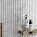 Stonehouse Zenetti Studio Grey Decor Marble Effect Fluted Wall Tiles Matt 30x60cm