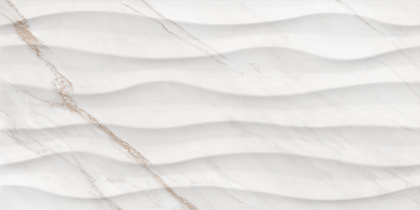 Carrara Gold Decor gloss 30x60cm