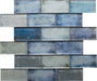 Rainfall Blue Mosaic Wall 350x300x8mm TILEJOB
