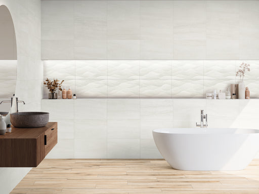Natural Elaganta Ona Beige Wall Ceramic Tiles Plane and Decor 33x55cm