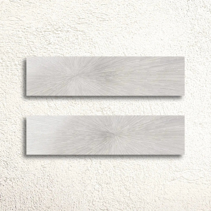 Ionic White Impact Decor Metal Effect Wall Tiles