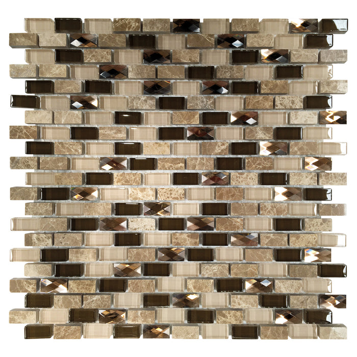 Nautica Conch Brown Mosaic Wall 295x292x8mm