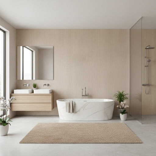 Mixtone White Decor Porcelain Matt Tiles 60x120cm