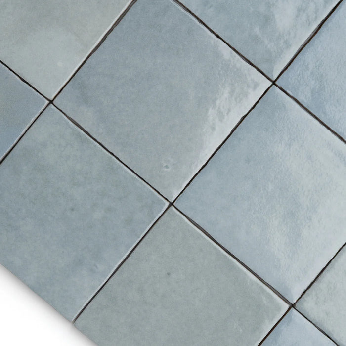 Zellige Morocco Baby Blue Wall Tiles 10×10cm