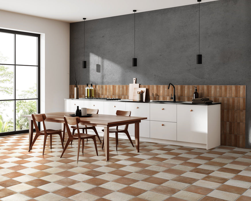 Trapani Terracotta Porcelain Tiles 25x25cm